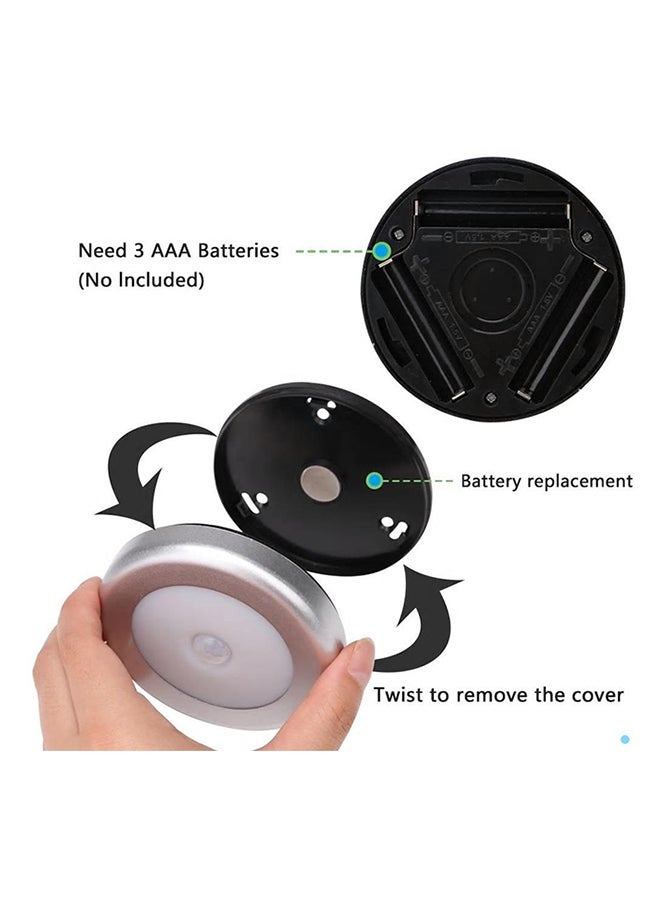 Beauenty - 6-LED Motion Sensor LED Light White 9.65 x 8.79 x 7.39cm - Image 1
