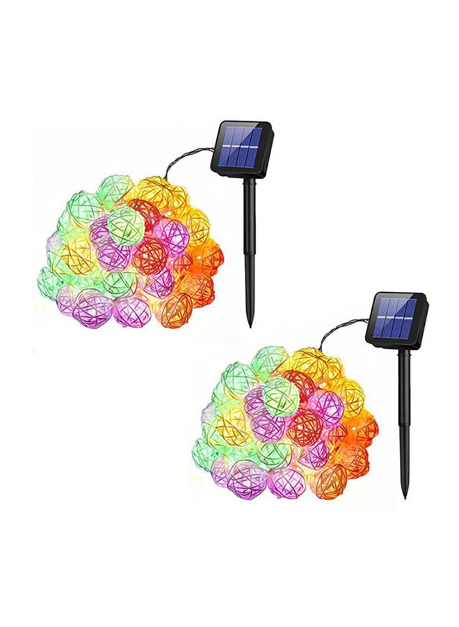 Beauenty 2-Piece 30 LED Solar String Light For Christmas White 12x24cm White 12x24cm - Image 2