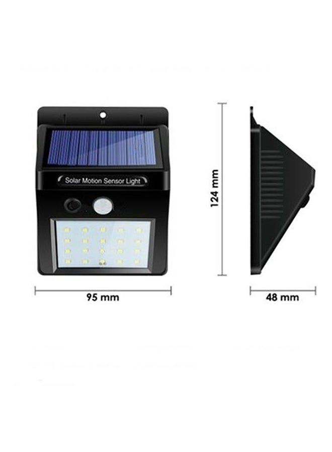 Beauenty - Solar Powered Sensor Light Black 5 x 10cm - Image 1