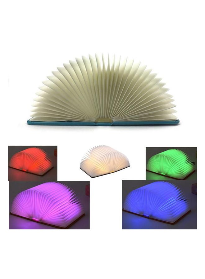 بيوينتي مصباح مزود بمنفذ USB بتصميم كتاب قابل للطي مزود بعدد 5 ألوان أبيض 3x12سم - Image 4