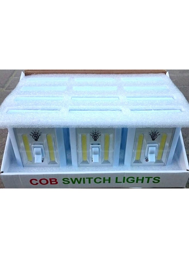 بيوينتي طقم مصابيح LED بمفتاح لاسلكي مكون من 12 قطعة أبيض 12 x 20سم - Image 3