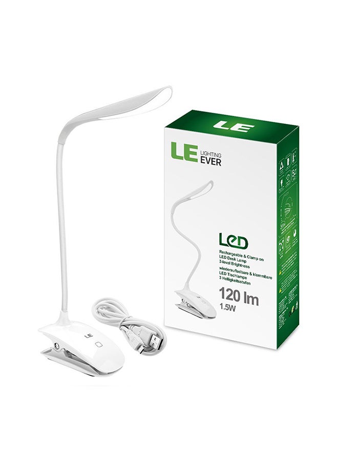 بيوينتي مصباح طاولة LED قابل للتعتيم مع كابل USB أبيض 50سم - Image 4