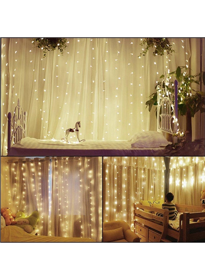 بيوينتي شريط إضاءة مكون من 306 مصباح LED مع 8 وضعيات للتشغيل أصفر 14x17سم - Image 2