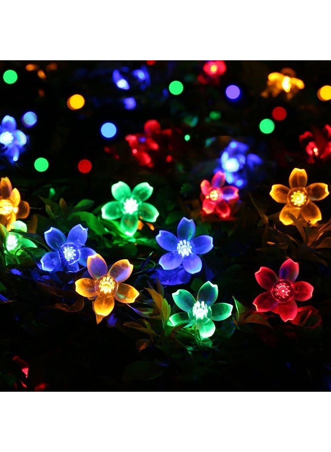 بيوينتي مصابيح LED على شكل زهور تعمل بالطاقة الشمسية متعدد الألوان 20قدم - Image 2