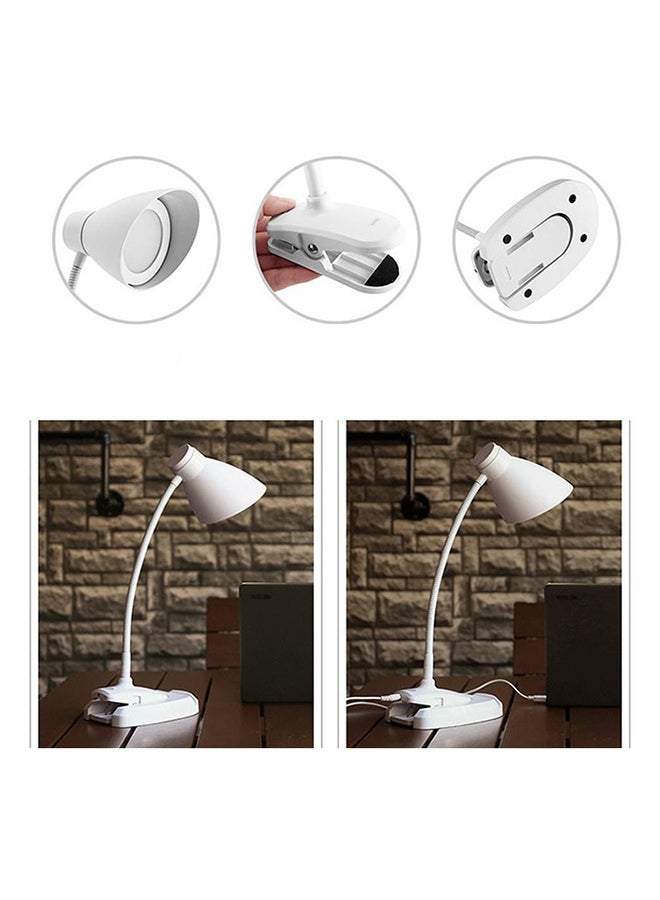 بيوينتي مصباح مكتب LED مزود بمشبك وقاعدة للاستخدام المزدوج أبيض 13 x 14سم - Image 2