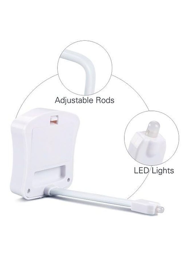 بيوينتي مصباح ليلي LED للمرحاض مزود بجهاز استشعار للحركة بـ8 ألوان أبيض 5 x 7سم - Image 2