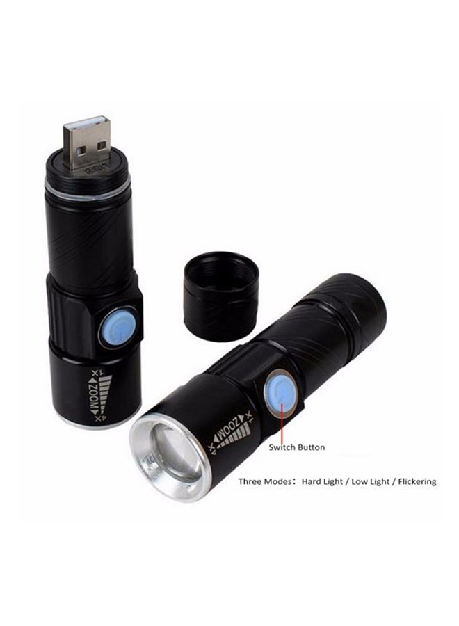 بيوينتي كشاف LED محمول قابل للشحن بمنفذ USB أبيض 9x10سم - Image 4