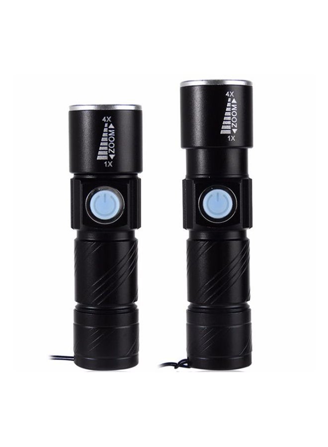 بيوينتي كشاف LED محمول قابل للشحن بمنفذ USB أبيض 9x10سم - Image 2