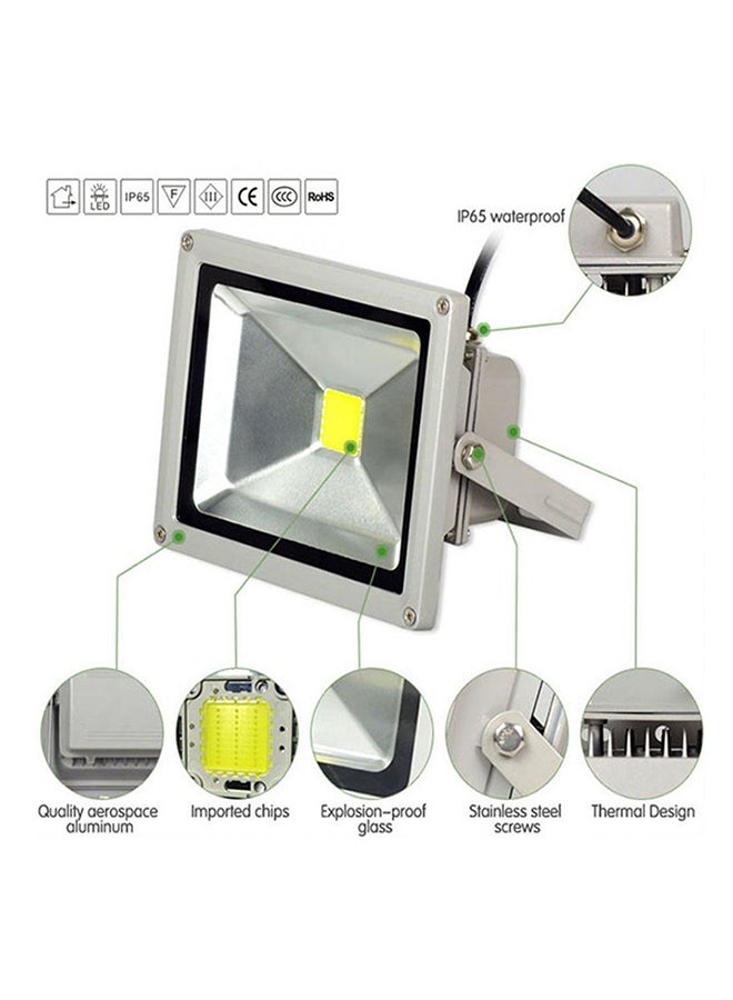 بيوينتي ضوء كشاف LED احترافي مضاد للماء أبيض 6x9سم - Image 3