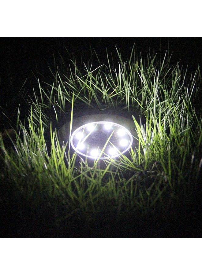 Beauenty 4 Pack 8 LED Garden Pathway Outdoor In-Ground Lights White 12x13centimeter - Image 3