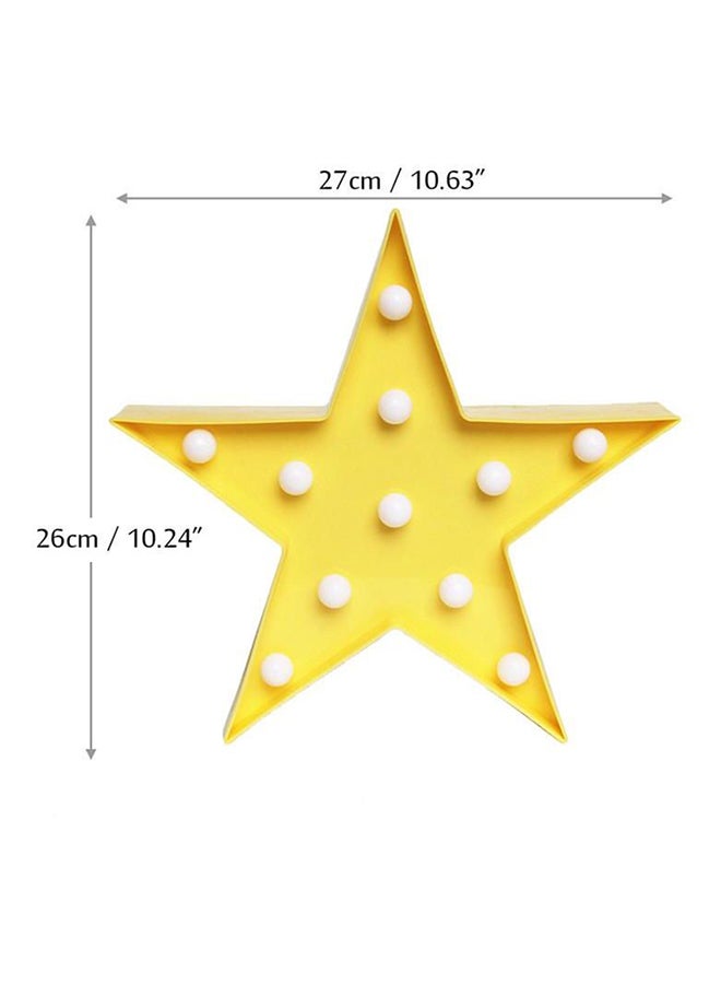 بيوينتي مصباح LED ليلي ثلاثي الأبعاد على شكل نجمة أبيض 5x73سم - Image 2