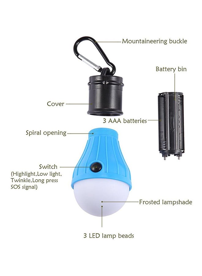 بيوينتي مجموعة مصابيح LED للتخييم مكونة من قطعتين أبيض 8x14سم - Image 3
