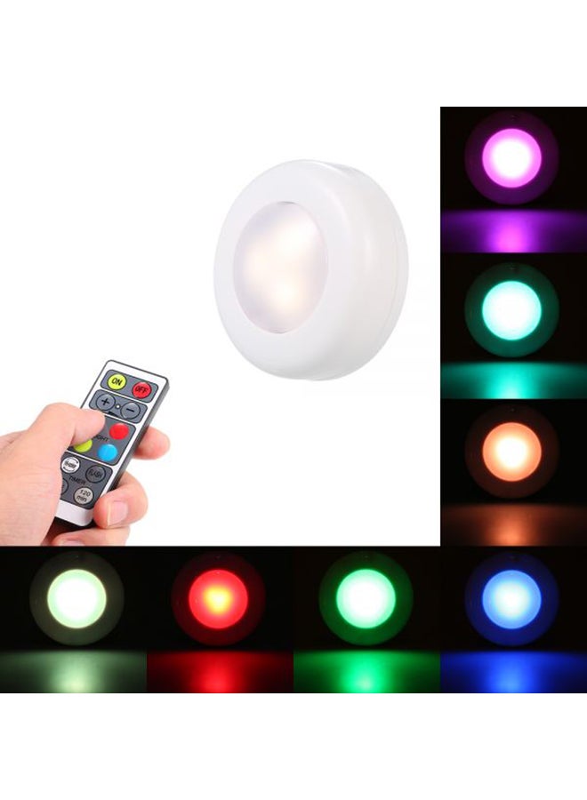 6 Pack LED Under Cabinet Lamp With Remote Control White 4x21cm