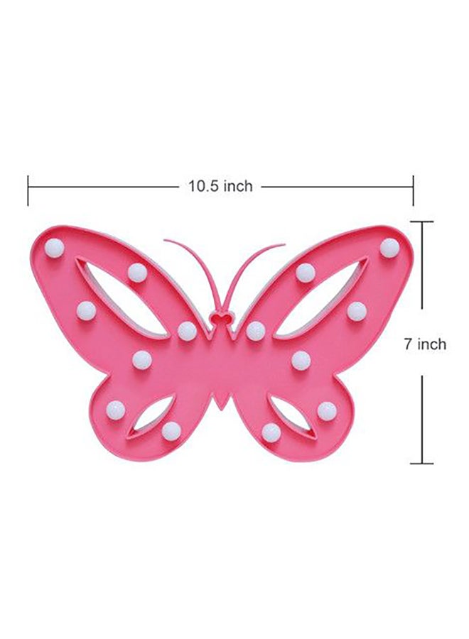 Beauenty Butterfly Shape LED Wall Light Pink 10.5x7inch - Image 2