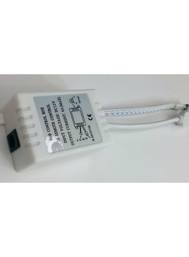 بيوينتي شريط إضاءة LED بألوان متغيرة مع جهاز تحكم عن بعد أبيض 0x6سم - Image 5