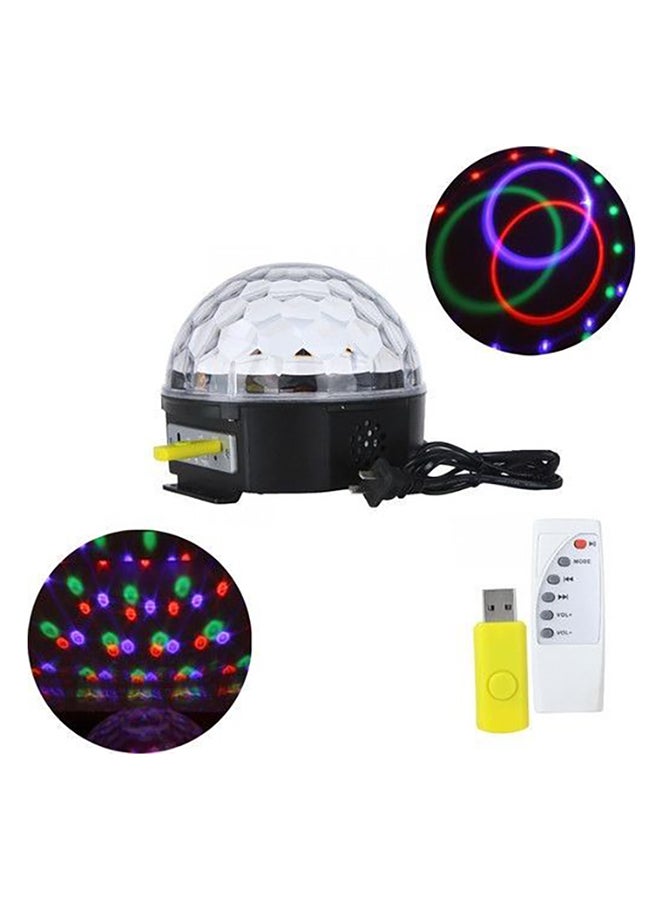 Beauenty Disco Ball LED Light With USB Disk And Remote Multicolour 16 x 19cm - Image 2