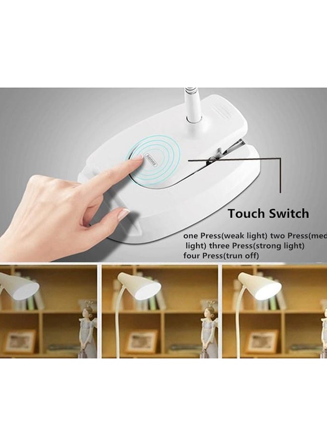 بيوينتي مصباح مكتب LED مزود بمشبك وقاعدة للاستخدام المزدوج أبيض 13 x 14سم - Image 3