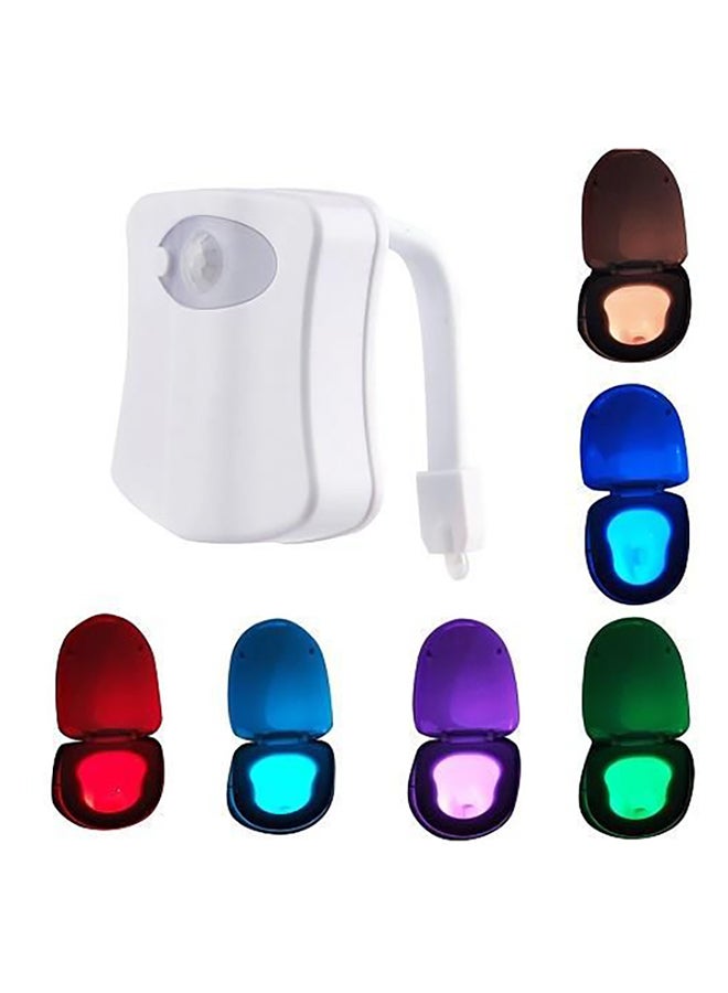 بيوينتي مصباح ليلي LED للمرحاض مزود بجهاز استشعار للحركة بـ8 ألوان أبيض 5 x 7سم - Image 4