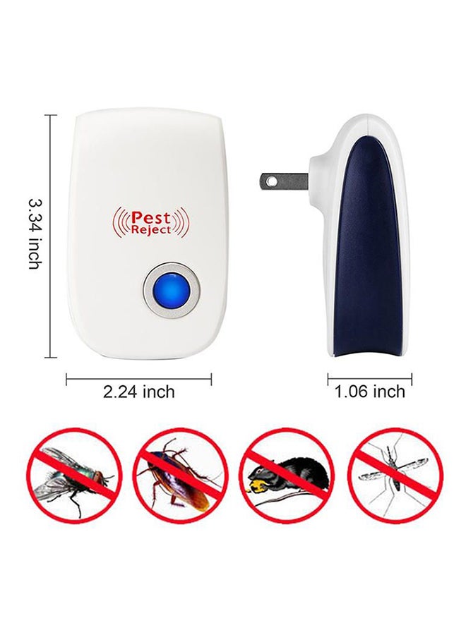 بيوينتي مصباح ليلي طارد للحشرات مع قابس أوروبي أبيض/ أسود 3.34x1.06x2.24بوصة - Image 3