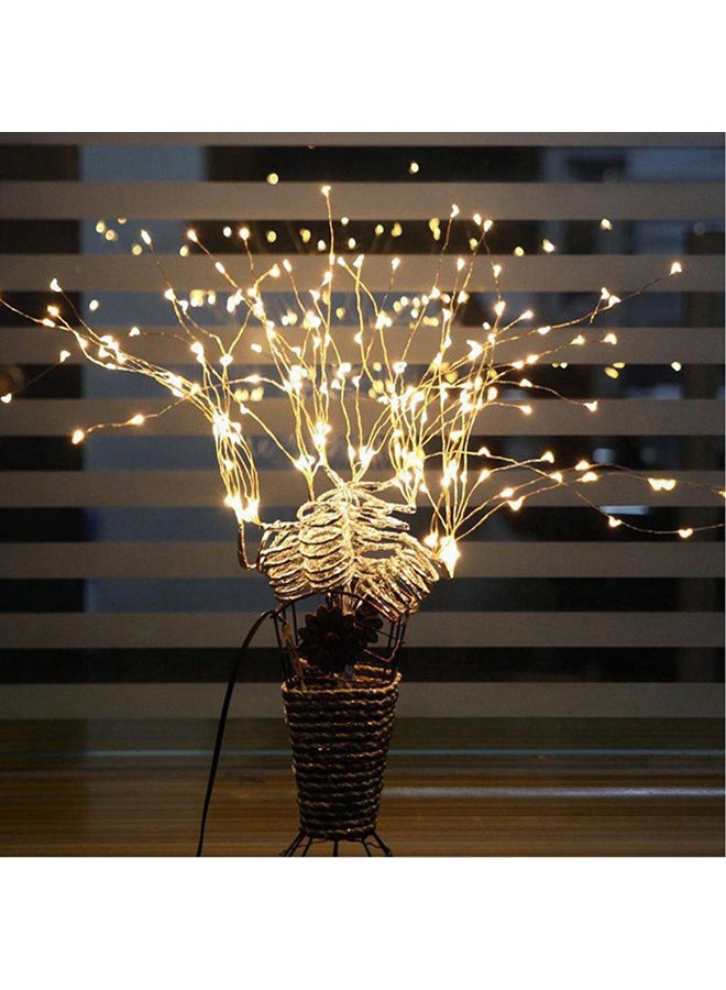 Beauenty 4 Packs 200 LED Solar String Light For Christmas Yellow/Black 7x27centimeter Yellow/Black 7x27cm - Image 2