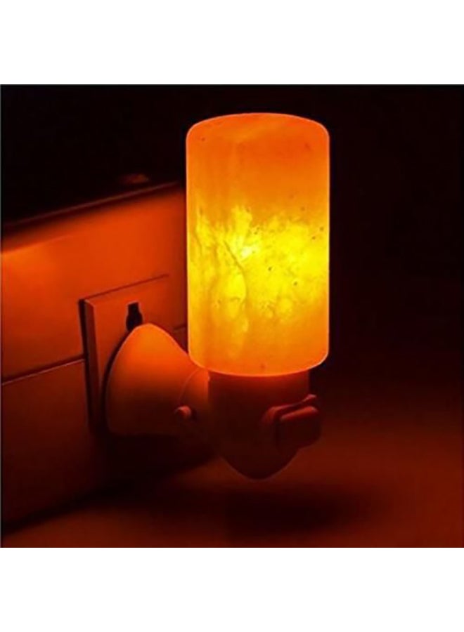 بيوينتي مصباح صغير منحوت يدوياً من بلورات ملح الهيمالايا أبيض 5x13سم - Image 2