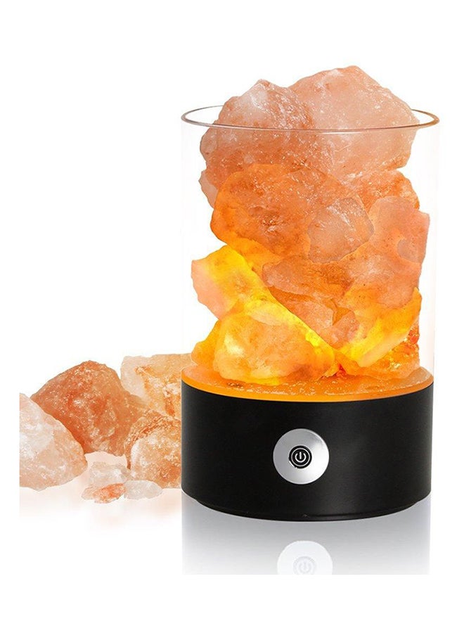 Beauenty Natural Himalayan Salt Table Lamp Clear/Black/Beige 11 x 11cm - Image 2