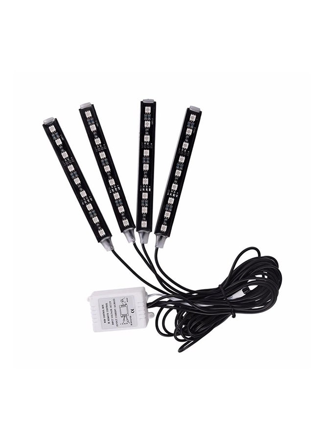 Beauenty 4-Piece LED Strip Lights With Remote Black 2x5cm - Image 2