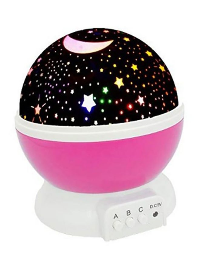 بيوينتي مصباح بروجيكتور ستارلايت بإضاءة على شكل أقمار ونجوم أسود/ وردي/ أبيض 13 x 8سم - Image 2