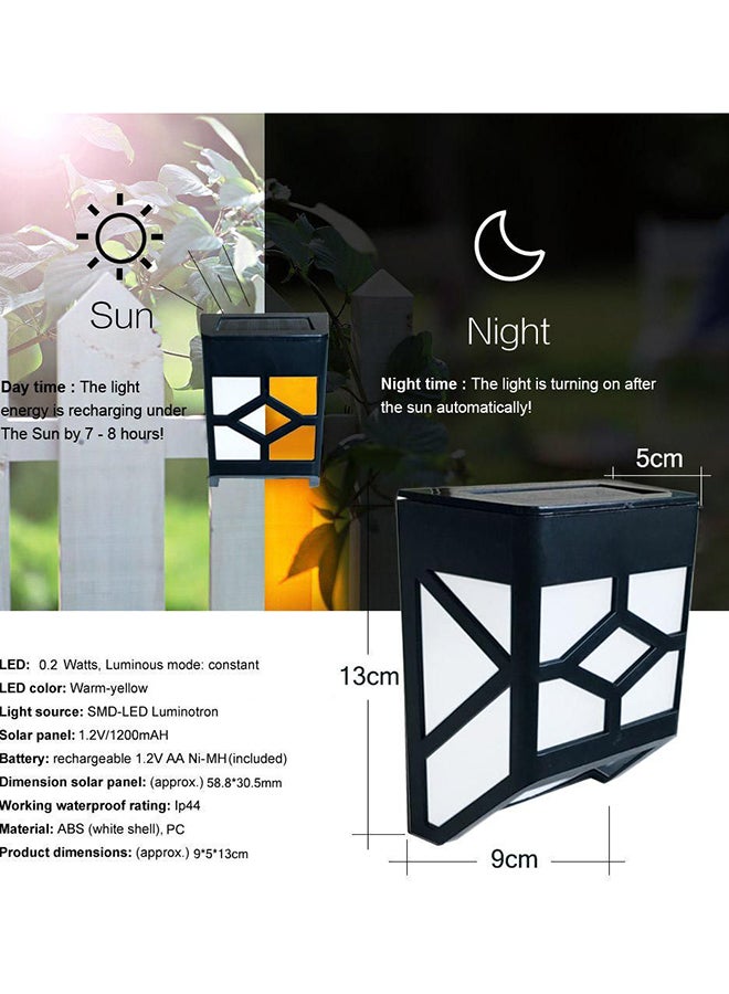 Beauenty 4-Piece Solar Light Waterproof Lights White 18x19cm - Image 3