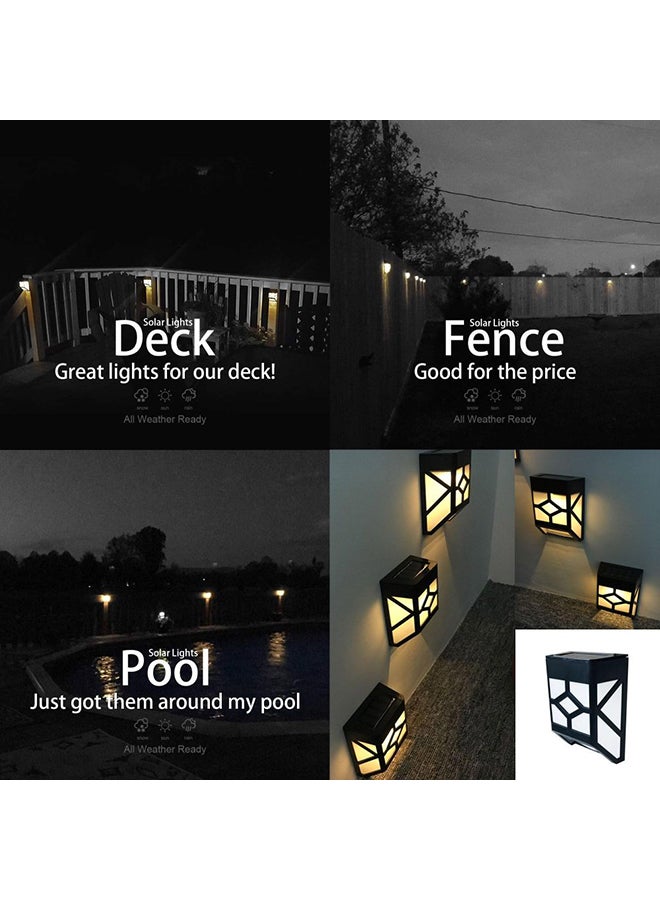 Beauenty 4-Piece Solar Light Waterproof Lights White 18x19cm - Image 4