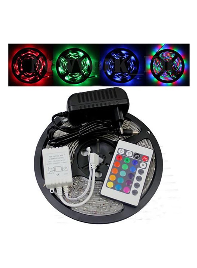 بيوينتي شريط بإضاءة LED متعددة الألوان مع جهاز تحكم عن بعد وملحقات أسود/فضي - Image 2