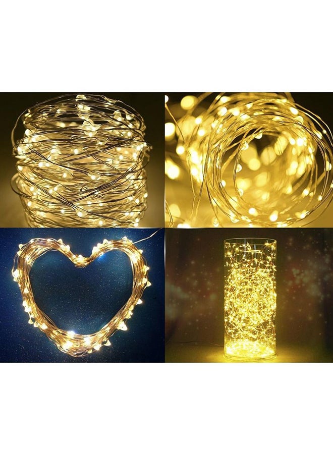 Beauenty - 4-Pack Solar Powered String Light Yellow - Image 1
