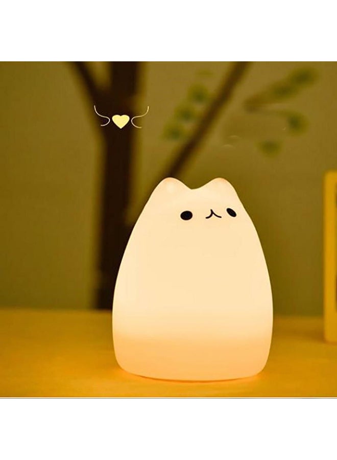 Beauenty Cat Silicone LED Night Light White 13x13cm - Image 2