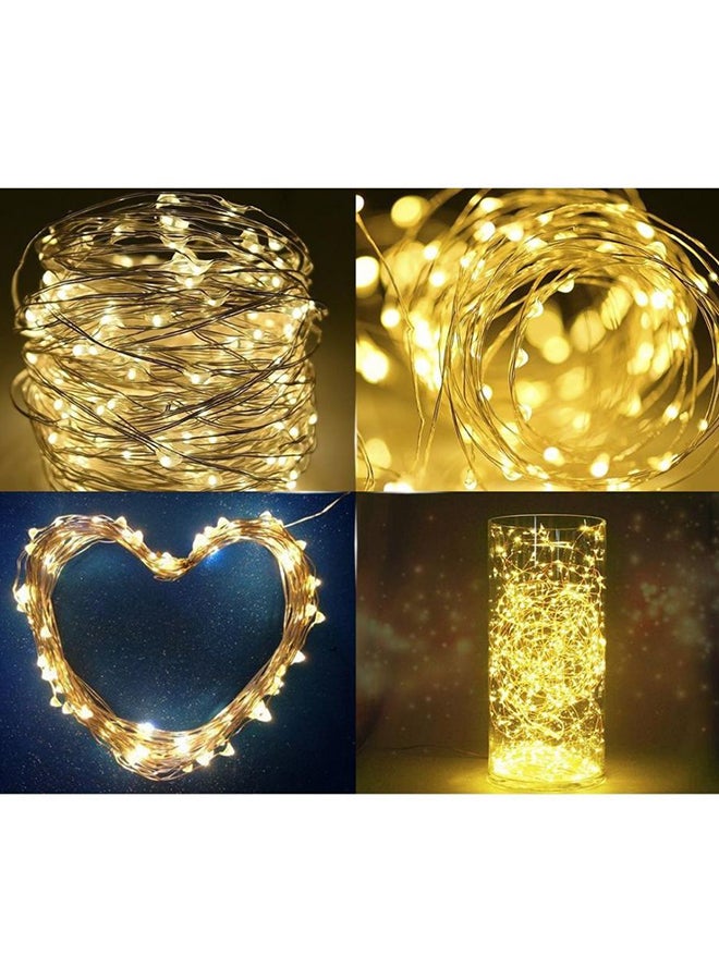 Beauenty 4 Pack Solar String Light For Christmas Yellow 6x16cm Yellow 6x16cm - Image 3
