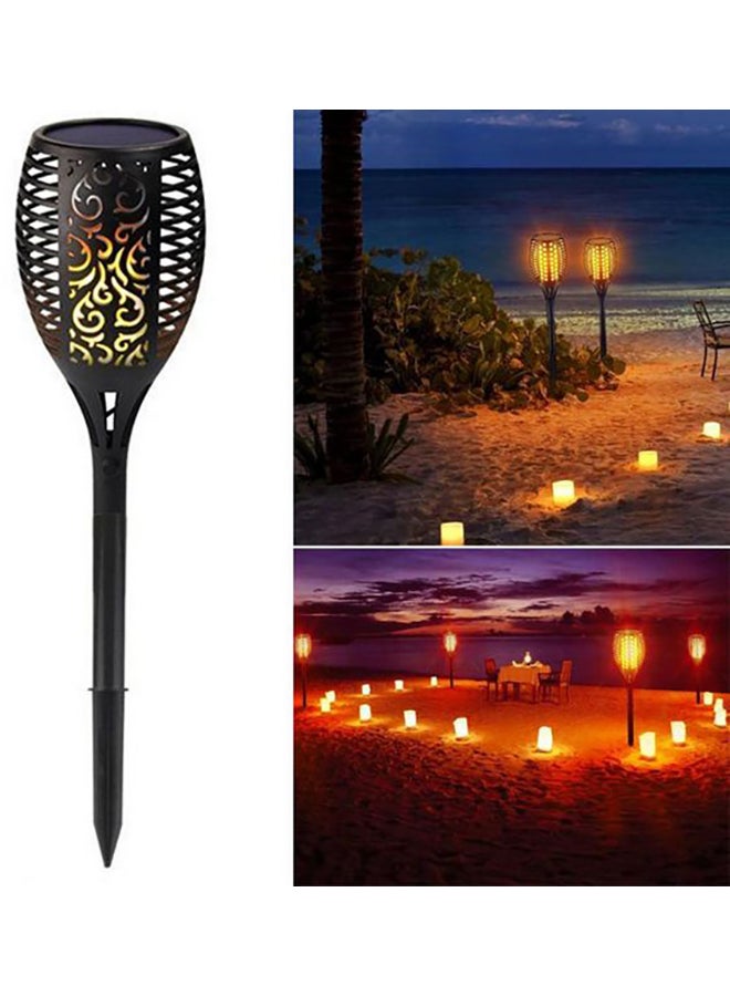 Beauenty LED Solar Flame Flickering Lawn Lamp Black 5 x 8cm - Image 2