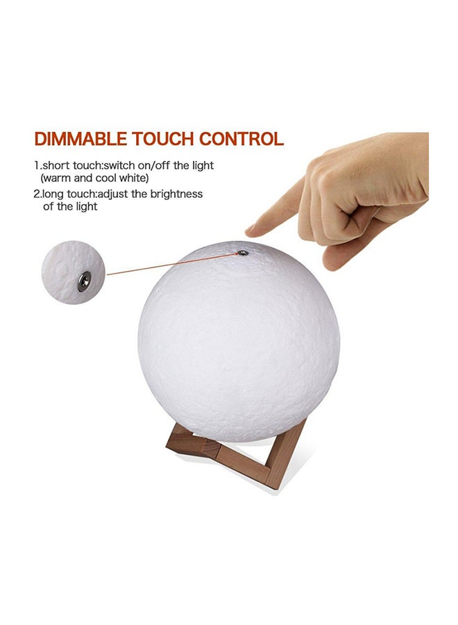 Beauenty 3D USB LED Moon Lamp With Stand Beige/Brown - Image 4
