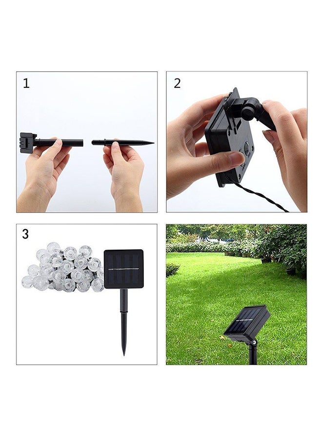 بيوينتي شريط بإضاءة رائعة مكون من 30 مصباح LED ويعمل بالطاقة الشمسية أبيض 2x12سم  - Image 5