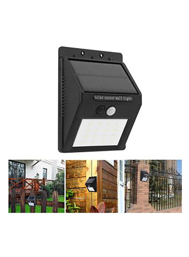 بيوينتي طقم مصابيح تعمل بالطاقة الشمسية ومزودة بجهاز استشعار للحركة بالأشعة تحت الحمراء PIR مكون من 10 قطع أسود / أبيض / أزرق 13 x 23سم - Image 2