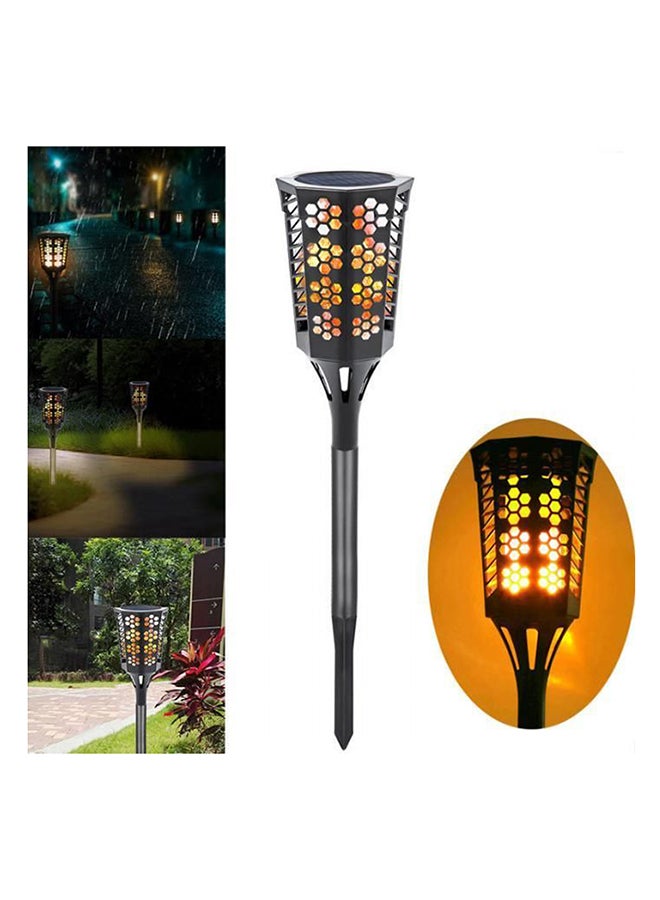 بيوينتي مجموعة مصابيح جدارية مزودة بشعلة LED تعمل بالطاقة الشمسية للحديقة والحفلات مكونة من قطعتين أبيض 6x9سم - Image 3