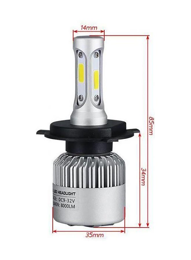 Beauenty Pair Of LED Bulbs Silver/White/Black 85x35centimeter - Image 2