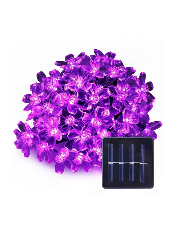 Beauenty 50-LED Cherry Blossom Solar String Light For Christmas Purple/White/Black 5 x 40cm Purple/White/Black 5 x 40cm - Image 2