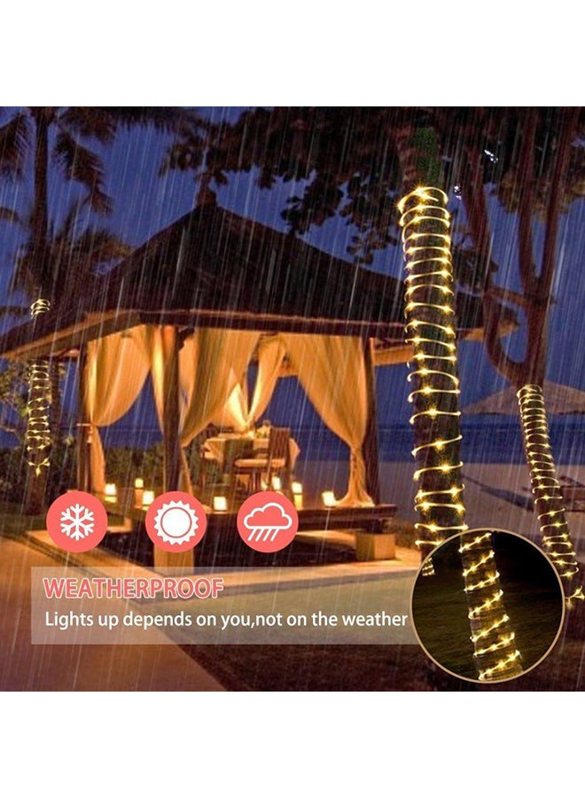 Beauenty 2-Piece 100 LED Dimmable Rope String Light For Christmas With Remote Control Yellow 5x19centimeter Yellow 5x19cm - Image 3