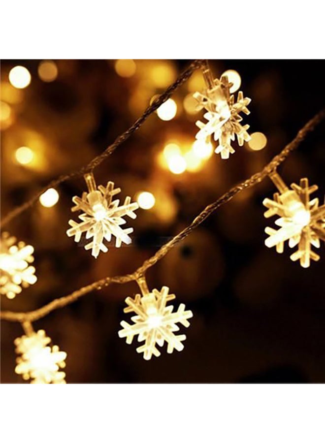 بيوينتي شريط إضاءة LED بتصميم قطع الجليد مكون من 40 مصباحاً أبيض 6x24سم - Image 2