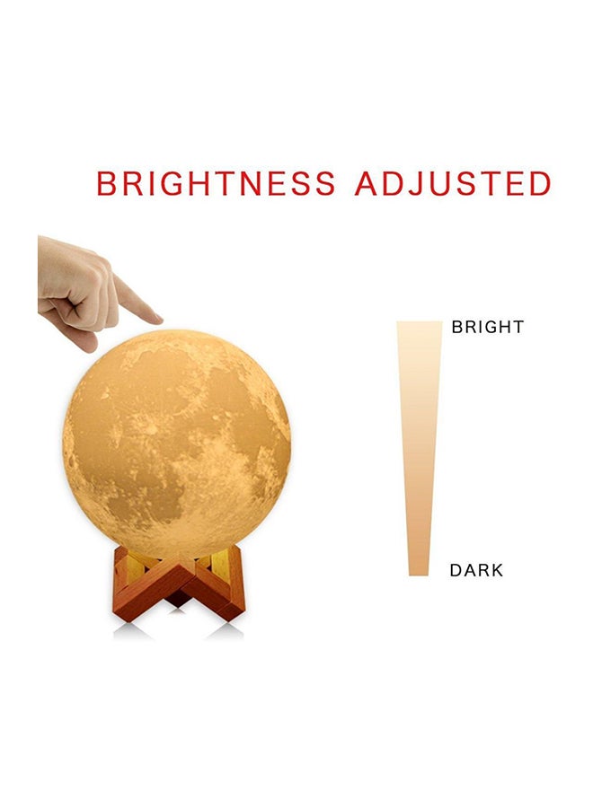 Beauenty 3D USB LED Moon Lamp With Stand Beige/Brown - Image 3