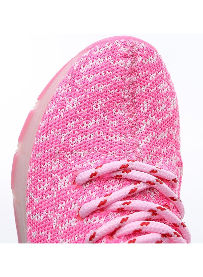 Generic LED Flashing Wheeled Low Top Sneakers Pink  - Image 2