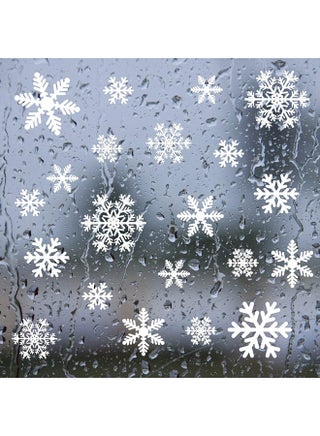 Snowflake Window Clings Decals Glass Static Stickers White 6.6 X 8.4 X1.5cm - v1559044179/N26290874A_1