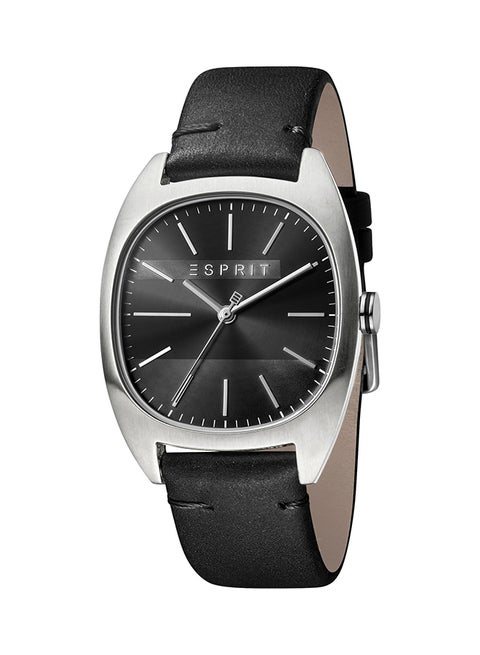 men Water Resistant Leather Analog Quartz Watch ES1G038L0025