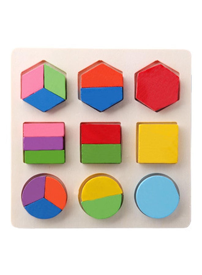 لعبة بازل خشبية بأشكال هندسية - Image 1
