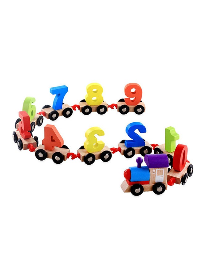 Generic Durable Wooden Train Early Education Toy  - Image 1