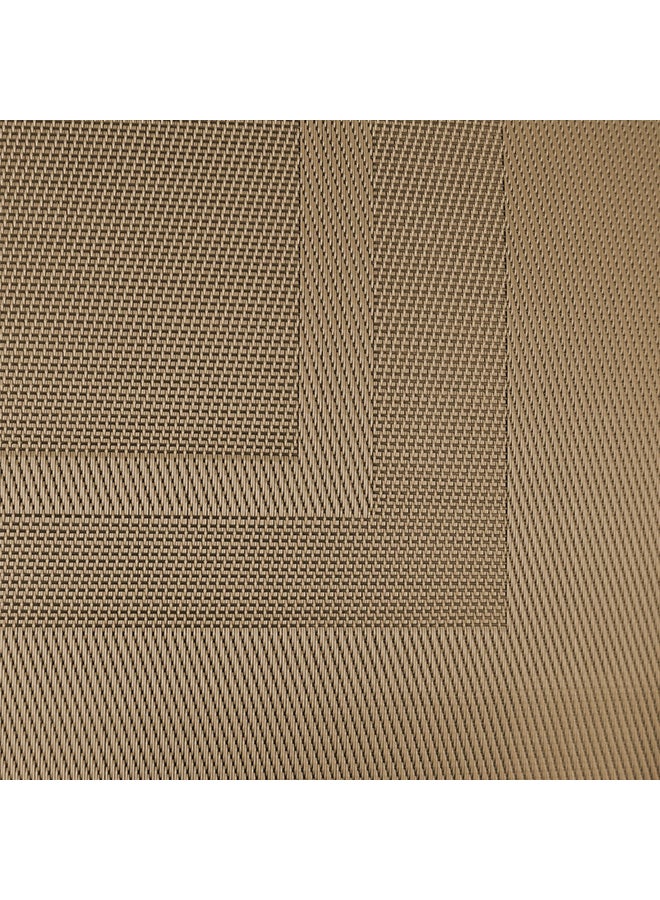طقم مفارش أطباق بإطار مزدوج، من 6 قطع لون نحاسي 13x17.75بوصة - Image 2